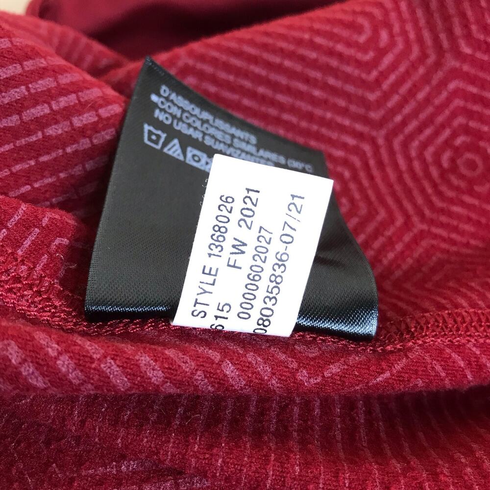 Under Armour ColdGear Fitted Shirt Men’s XL Red Black Long Sleeve Turtleneck - Picture 6 of 9